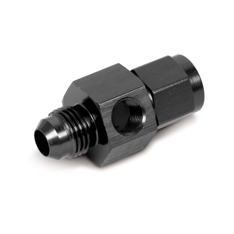 Adaptateur de manomètre -6 mâle vers -6 femelle 1/8 NPT - noir