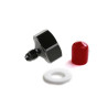 Nitrous Bottle Nut Adapter -4AN-660 - Black 7075 Aluminum