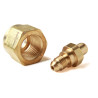 Nitrous Bottle Nut and Nipple -4AN 326 (standard medical-type bottle)