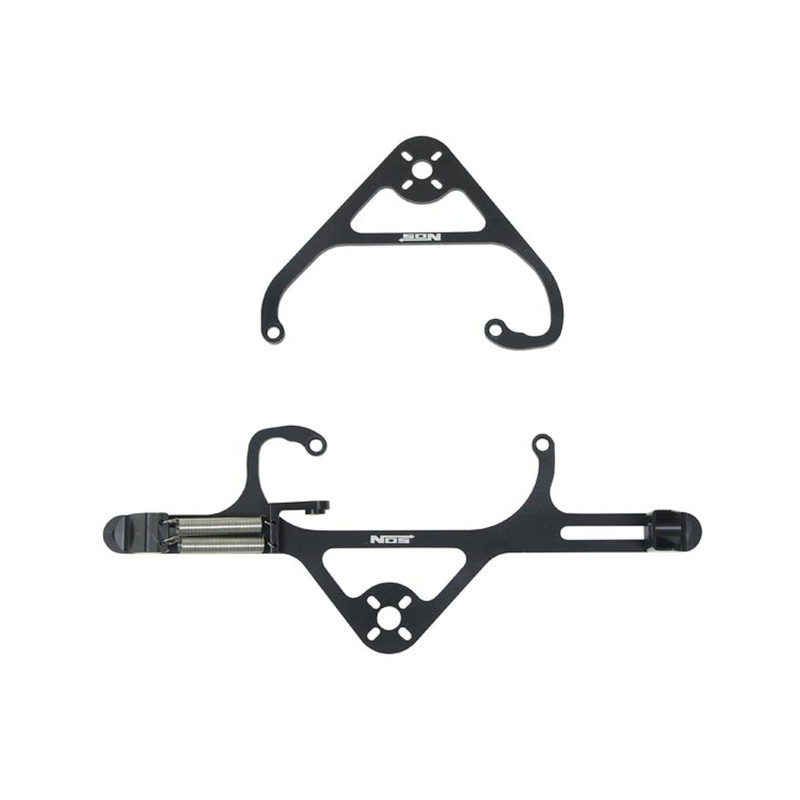Magnetventil-Halter-Kit aus gefrästem Aluminium mit Gasgestänge - Holley-4150- und 4150HP-Flansch