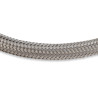 Manguera trenzada de acero inoxidable -3AN - longitud 3 ft (91 cm) - racores azules