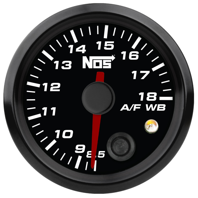 Analoges Breitband-Luft-Kraftstoff-Verhältnis-Instrument 2-1/16 Zoll, eigenständig - schwarzes Zifferblatt