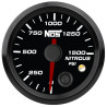 Analog Nitrous Pressure Gauge 2-1/16 inch 0-1500 psi - Black Face
