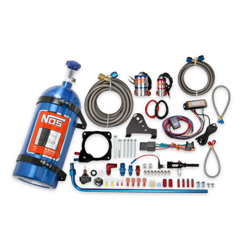 Kit nitro humide à plaque Dodge Hemi 6.4L 2011-2020 (Charger, Challenger, Chrysler 300 SRT) - bleu, plaque 80 mm