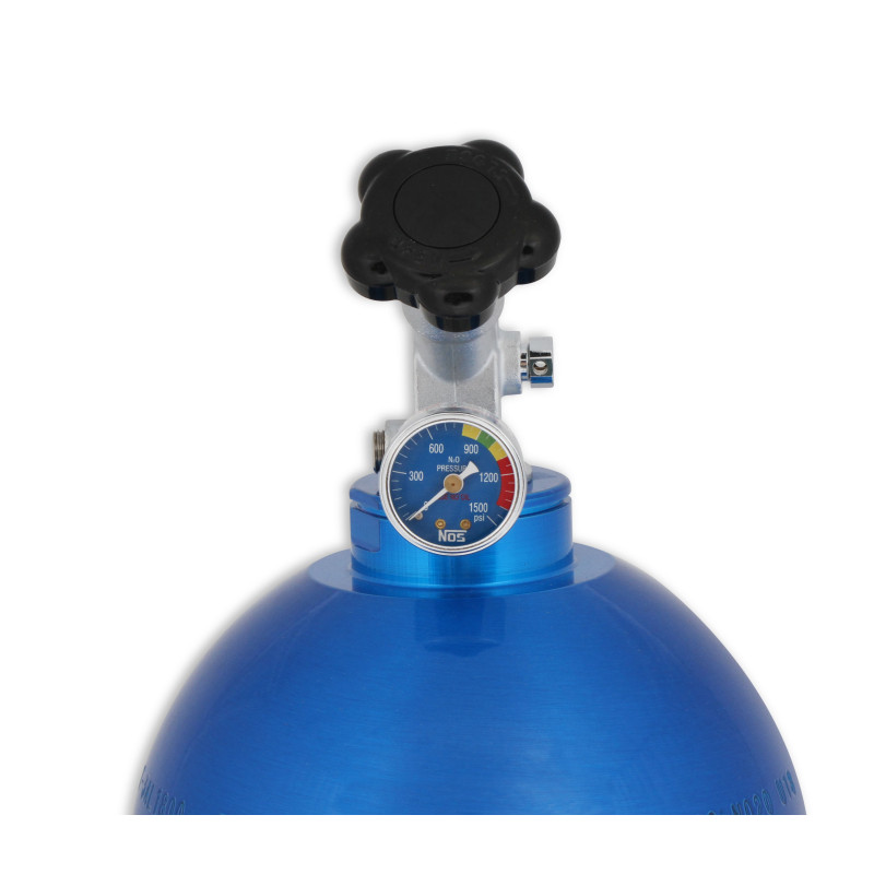 20 lb Nitrous Bottle - NOS Blue Finish, Super Hi-Flo Valve