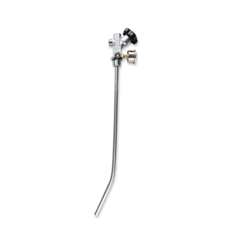 Robinet de bouteille nitro Super Hi-Flo 15 et 20 lb avec tube plongeur et manomètre noir