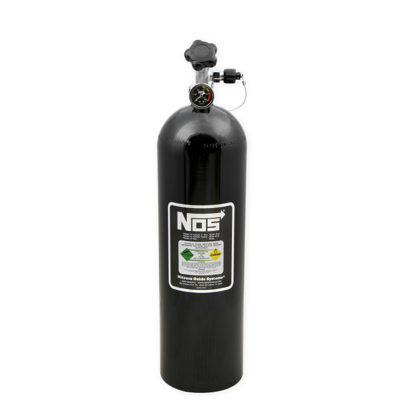 Bouteille nitro 15 lb - finition noire, robinet Super Hi-Flo, avec Racer Safety