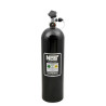 Botella de nitro de 15 lb - acabado negro, válvula Super Hi-Flo, con Racer Safety