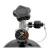 Botella de nitro de 15 lb - acabado negro, válvula Super Hi-Flo, con Racer Safety