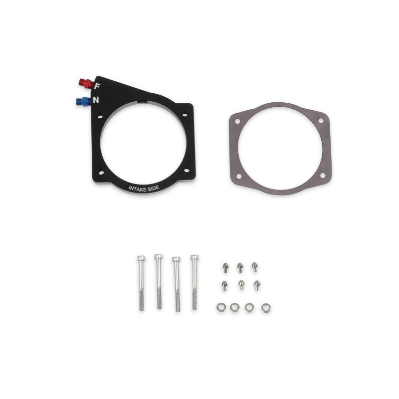 Plaque nitro humide EFI GM LS boîtier papillon 102/105 mm 4 vis (plaque seule)