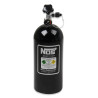 10 lb Nitrous Bottle - Black Finish, Super Hi-Flo Valve, with Racer Safety