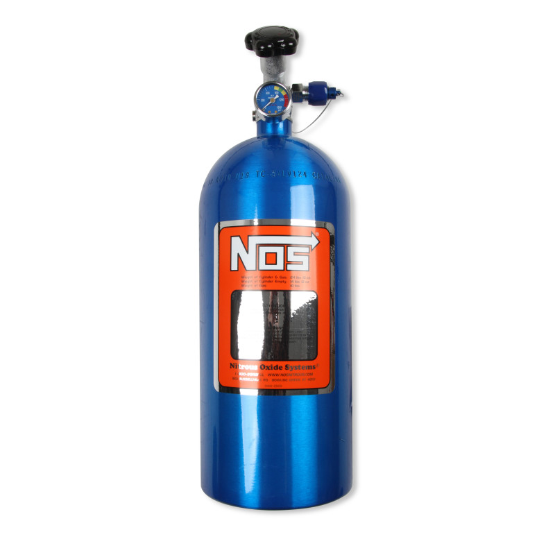 Bouteille nitro 10 lb - finition bleue NOS, robinet Super Hi-Flo, avec Racer Safety