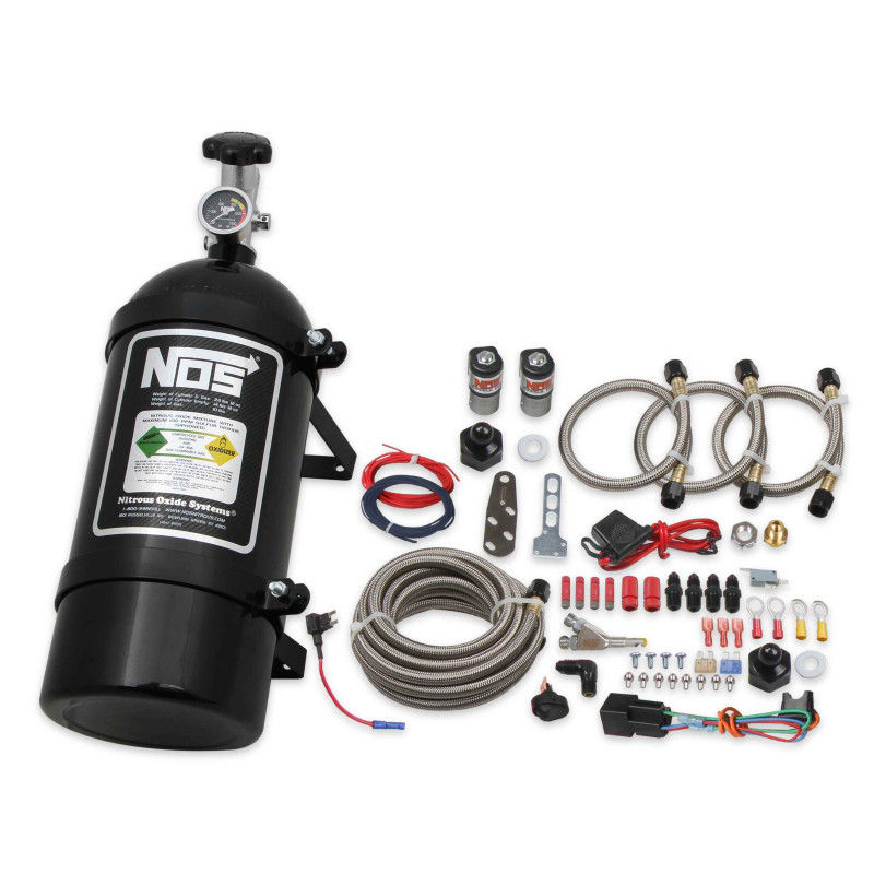 Kit nitro humide Single Fogger GM V6 3.5-3.9L / V8 4.8-6.2L 2006-2017 - bouteille 10 lb noire