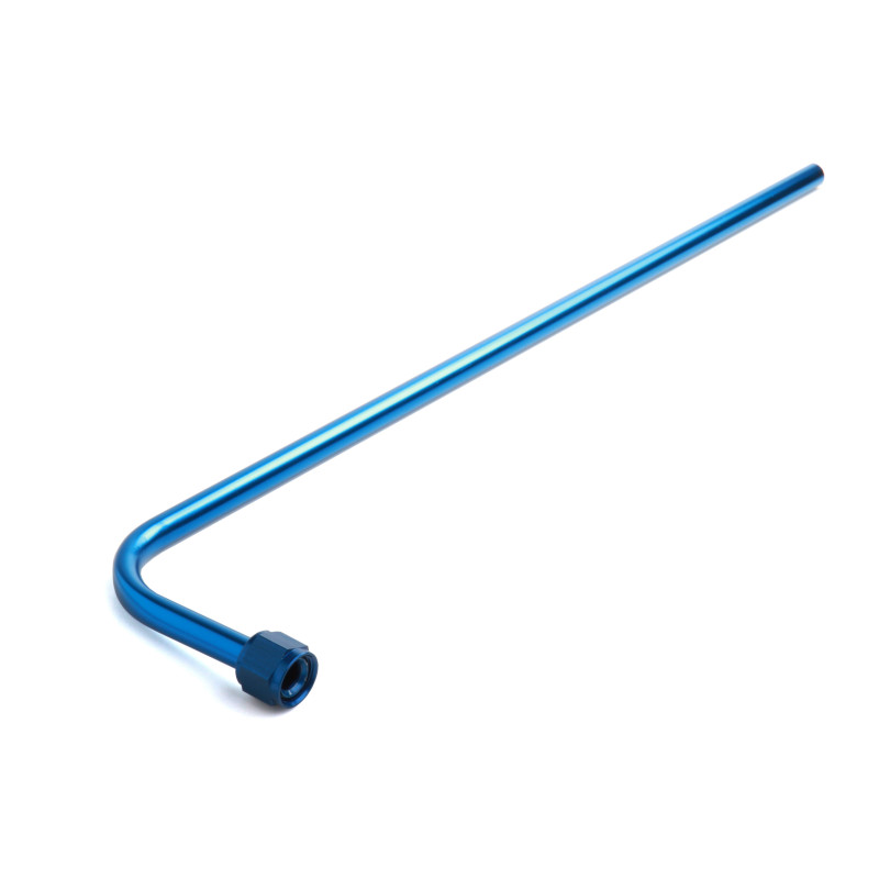 90° Nitrous Bottle Blowdown Tube - Blue, Racer Safety Aluminum
