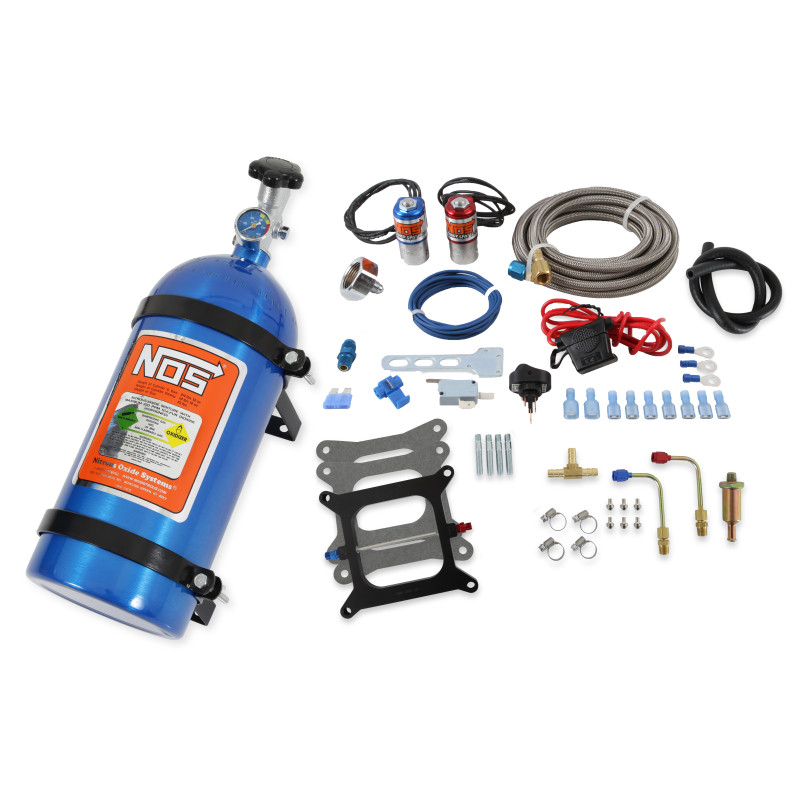 Super PowerShot Nitrous Kit V8 Holley / Carter 4-Barrel - 10 lb Bottle