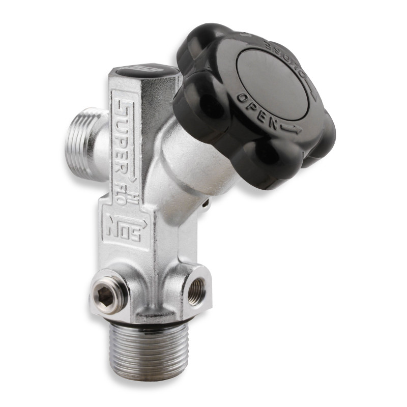 Super-Hi-Flo-Flaschenventil ohne Manometer - Flaschen ab 5 lb