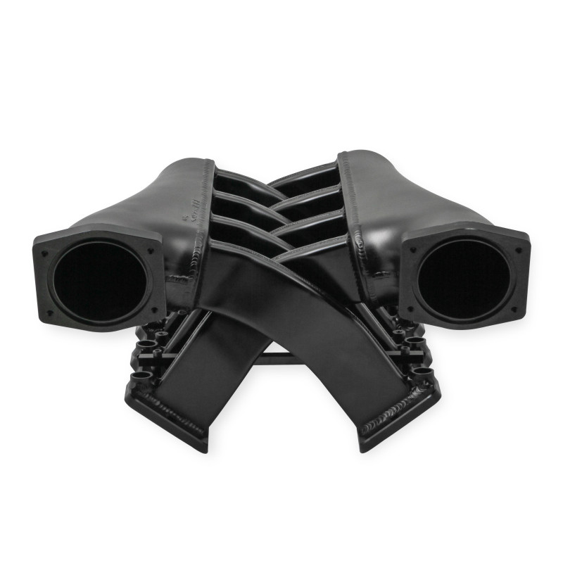 Colector de admisión fabricado de doble plenum Sniper EFI 92 mm LS1/2/6, kit de rampa - negro