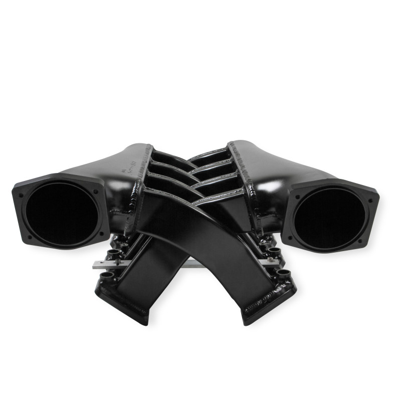 Sniper EFI Fabricated Intake Manifold Dual Plenum 102mm LS1/2/6, Rail Kit - Blk
