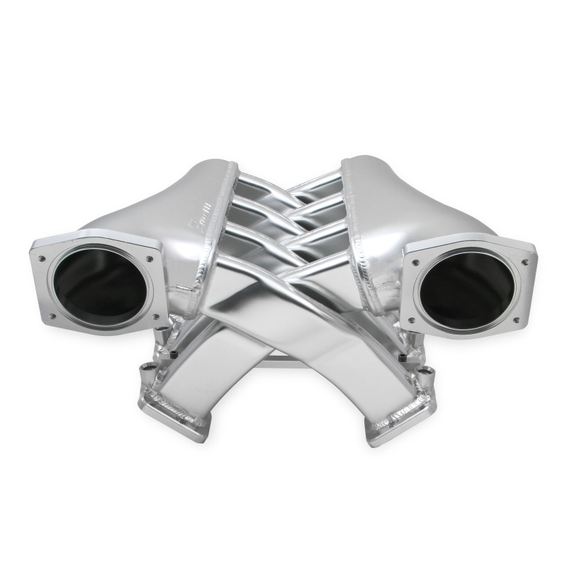 Collettore di aspirazione fabbricato doppio plenum Sniper EFI 92 mm LS3/L92, kit rail - argento