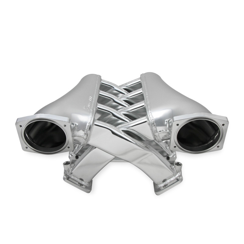 Collettore di aspirazione fabbricato doppio plenum Sniper EFI 102 mm LS3/L92, kit rail - argento