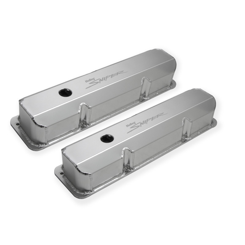 Cubrebalancines de aluminio fabricado Sniper - Ford FE - alto - anodizado natural