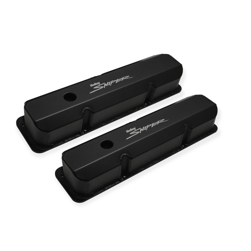 Sniper Valve Cover - Fabricated Aluminum - Ford FE - Tall - Black Finish