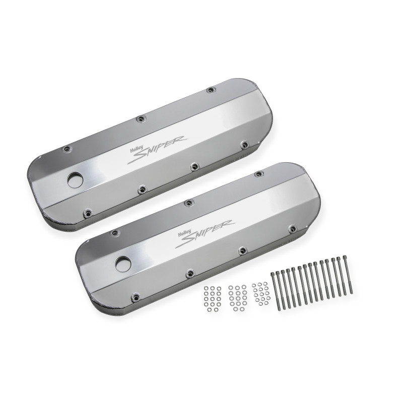 Sniper Valve Cover - Fabricated Aluminum - BBC - Natural Anodized