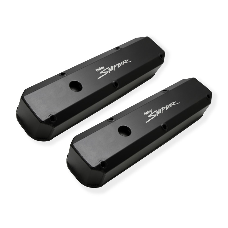 Ventildeckel aus gefertigtem Aluminium Sniper - Chrysler Small Block - schwarz
