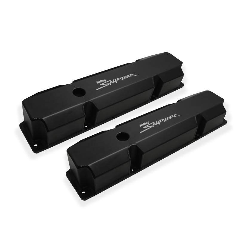Sniper Valve Cover - Fabricated Aluminum - Chrysler BB - Short Bolt - Black