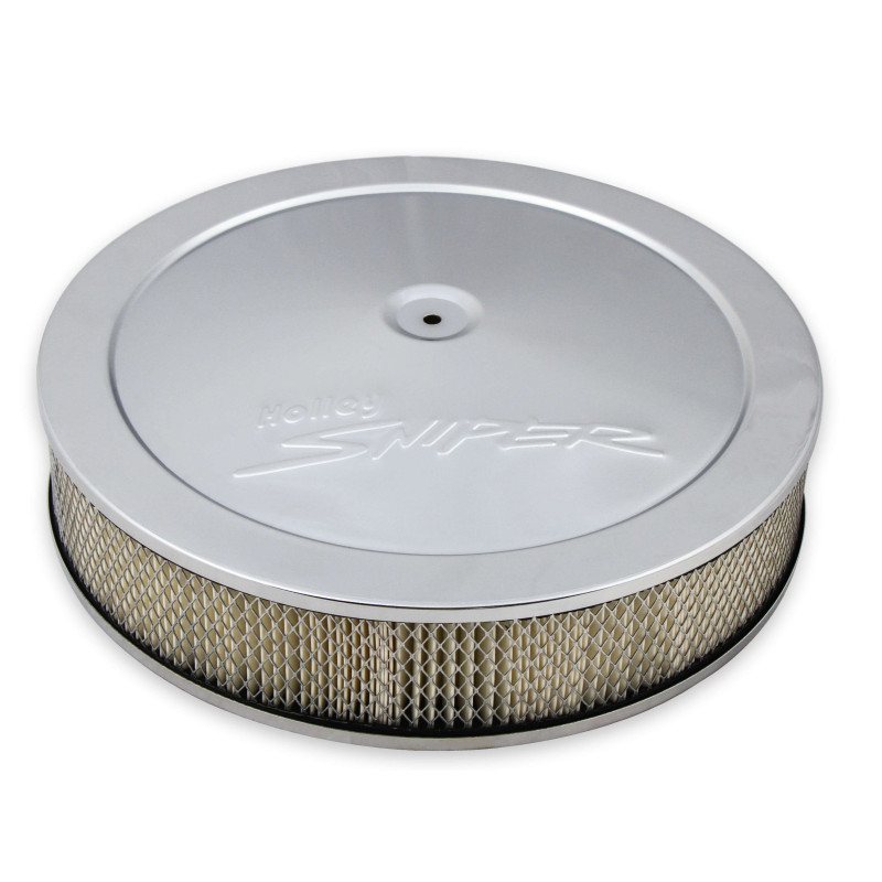Sniper EFI Air Cleaner Assembly - 14" x 3" - Chrome