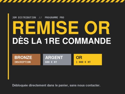 Remise pro pièces auto : le palier Or dès votre première commande